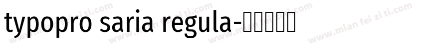 typopro saria regula字体转换